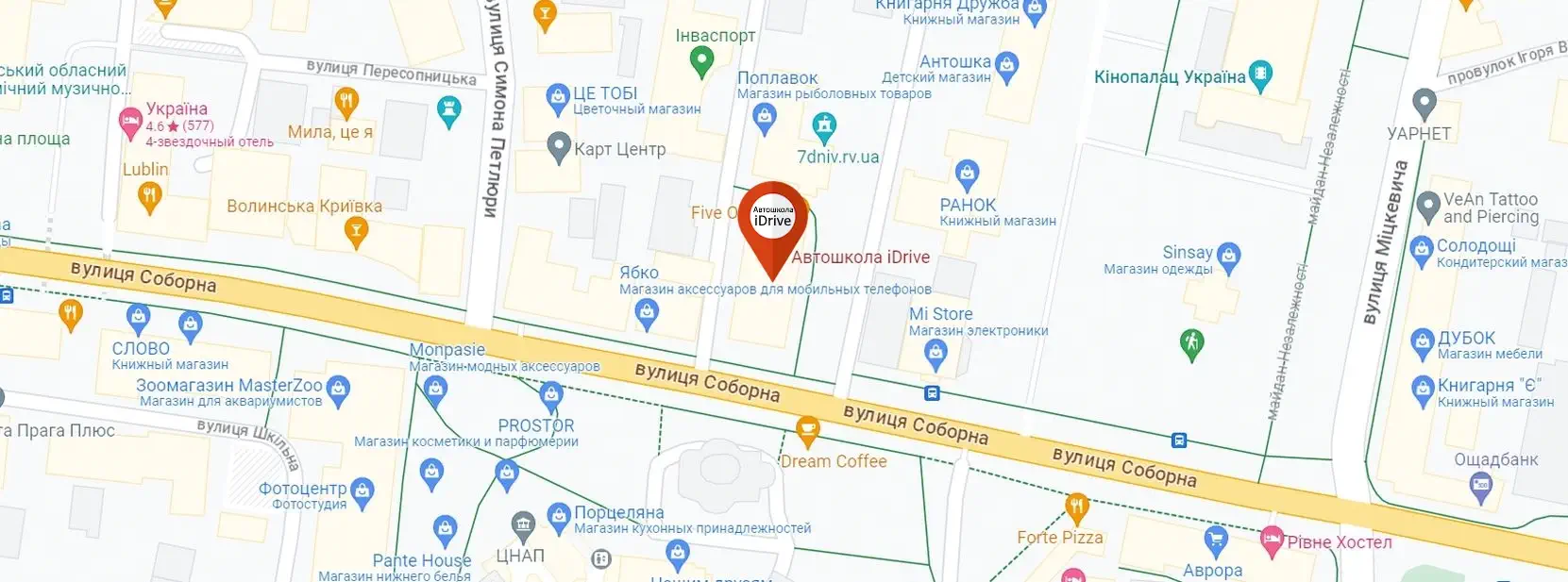 Карта iDrive